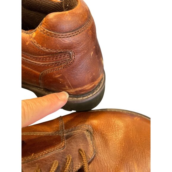 RJ Colt mens brown leather ankle moto boots sz 12M SKU 9869 main image 13